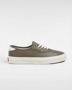 Leather Shoes Vans Authentic Lux Masculino Marrom | VN1237460