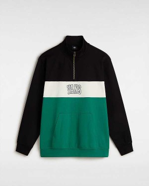Moletom Vans Logo Vintage Colorblock Masculino Pretas | VN8971350