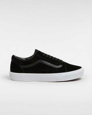 Tenis Vans Old Skool Pig Suede Feminino Pretas | VN9805324