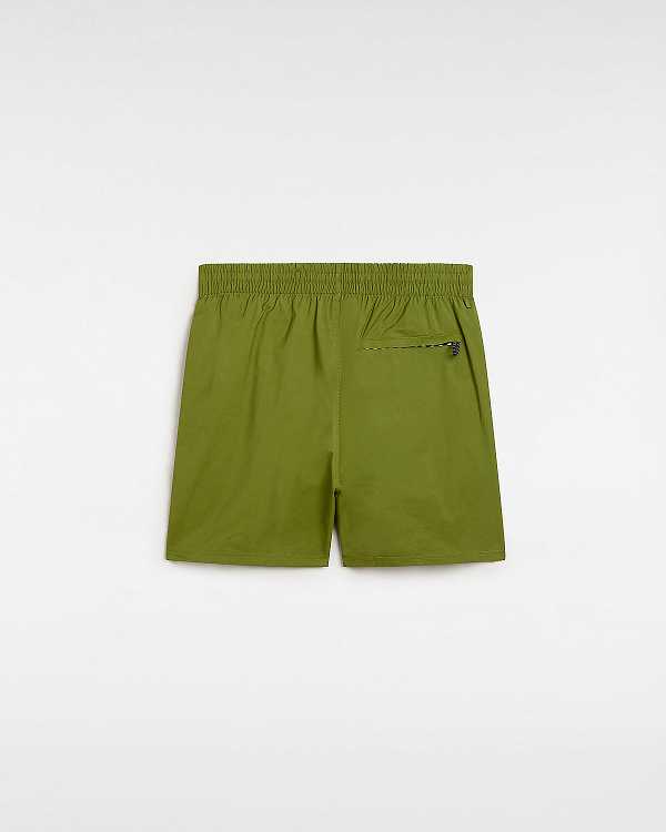 Boardshorts Vans Primary Solid Elastic Masculino Verdes | VN2458769