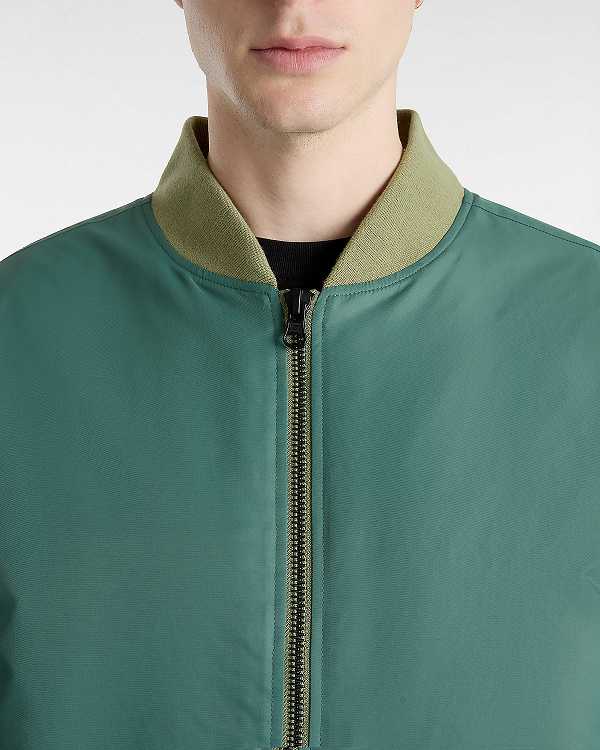 Bomber Jackets Vans Copley Masculino Verdes | VN0213685