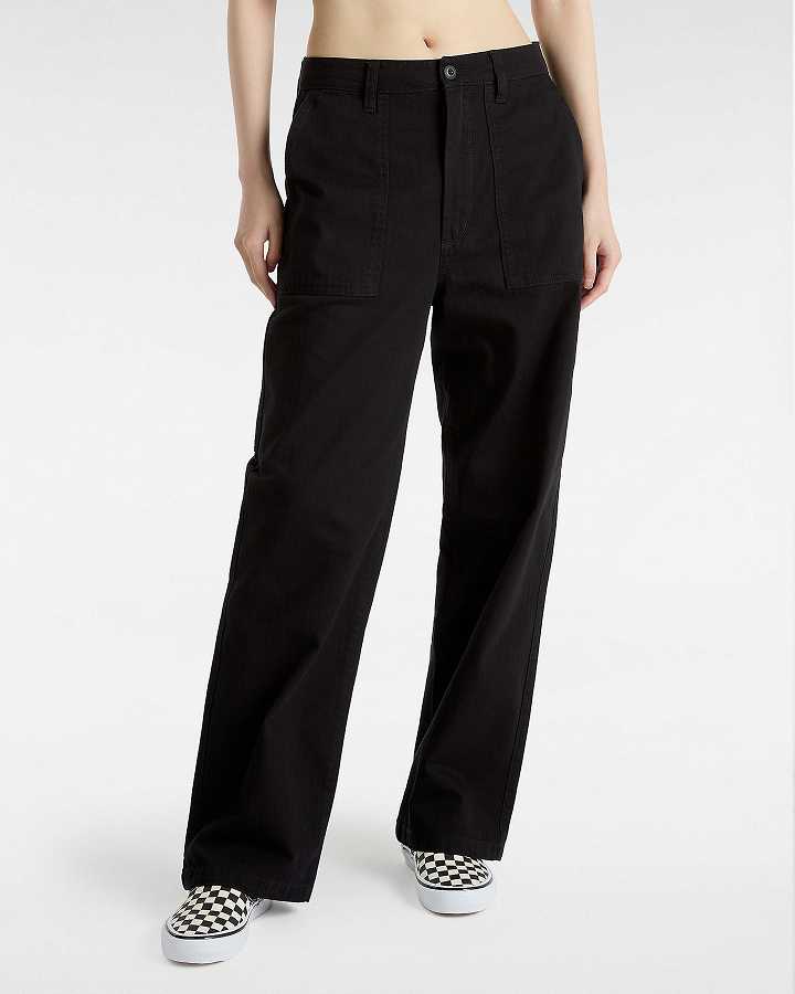 Calças Vans Union Relaxed Carpenter Feminino Pretas | VN2568910