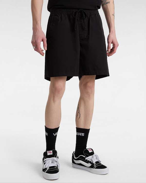 Calção Vans Range Relaxed Elastic Masculino Pretas | VN7954086