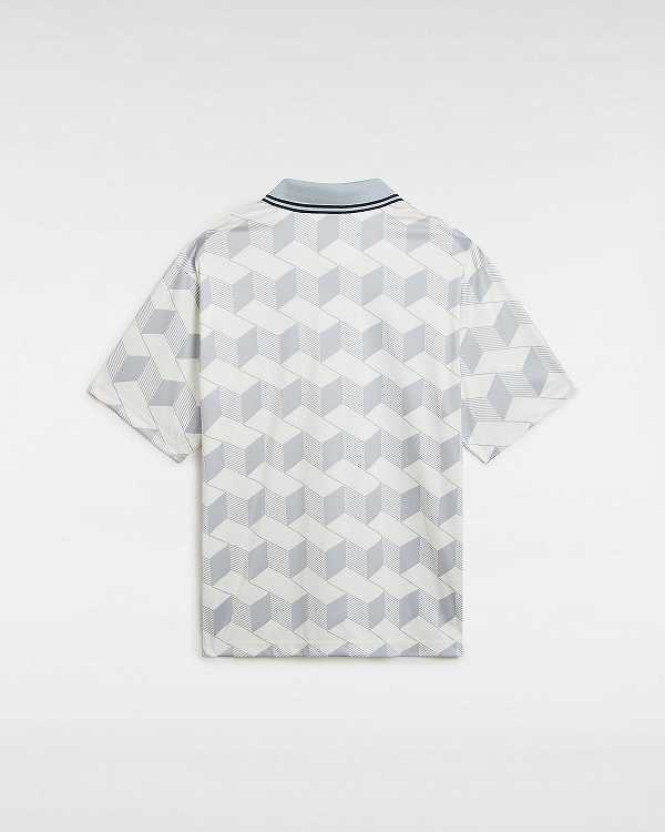 Camisa Polo Vans Rigsby Soccer Masculino Branco | VN8395021