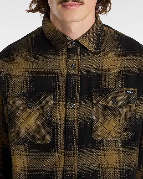 Camisas Vans Monterey Masculino Marrom | VN1960742