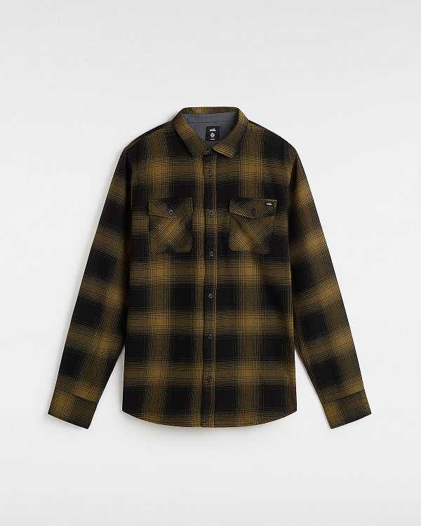 Camisas Vans Monterey Masculino Marrom | VN1960742
