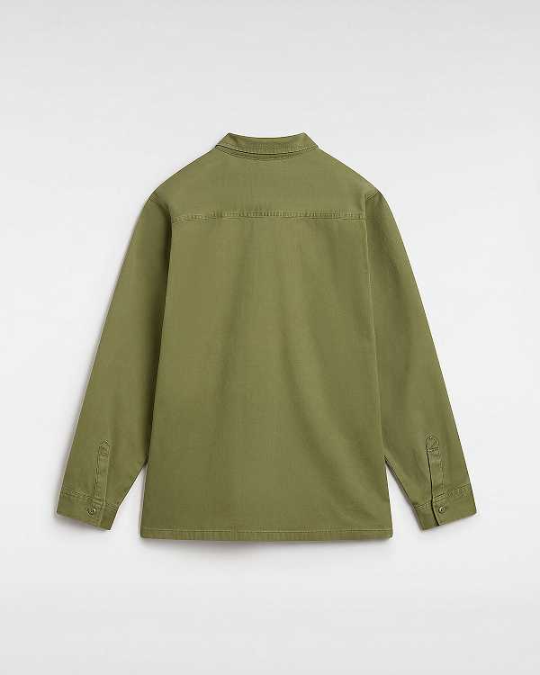 Camisas Vans Westfield Shacket Masculino Verdes | VN8312560