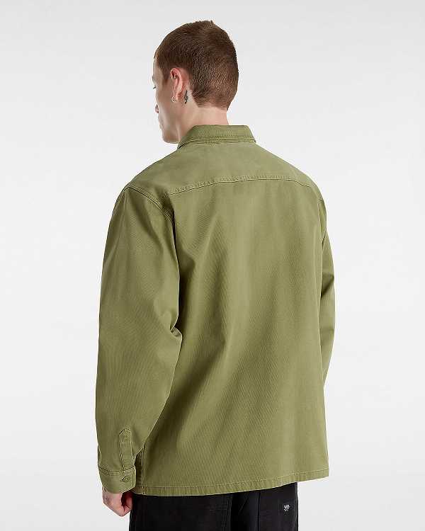 Camisas Vans Westfield Shacket Masculino Verdes | VN8312560