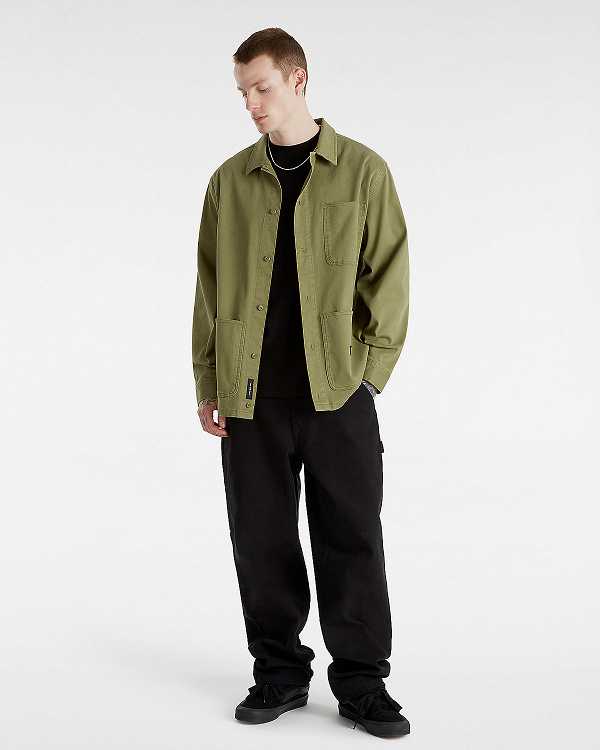Camisas Vans Westfield Shacket Masculino Verdes | VN8312560