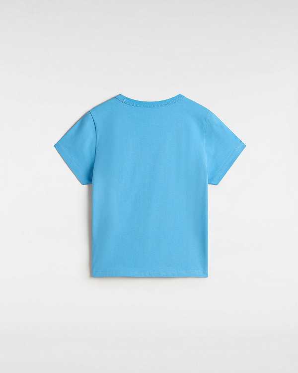 Camiseta Vans Basic mini Feminino Azuis | VN0849356