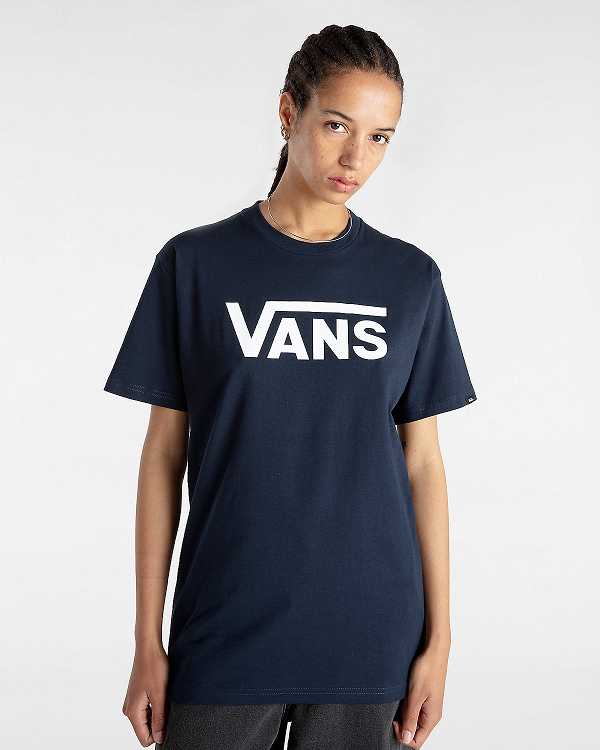 Camiseta Vans Classic Feminino Azuis | VN8951367