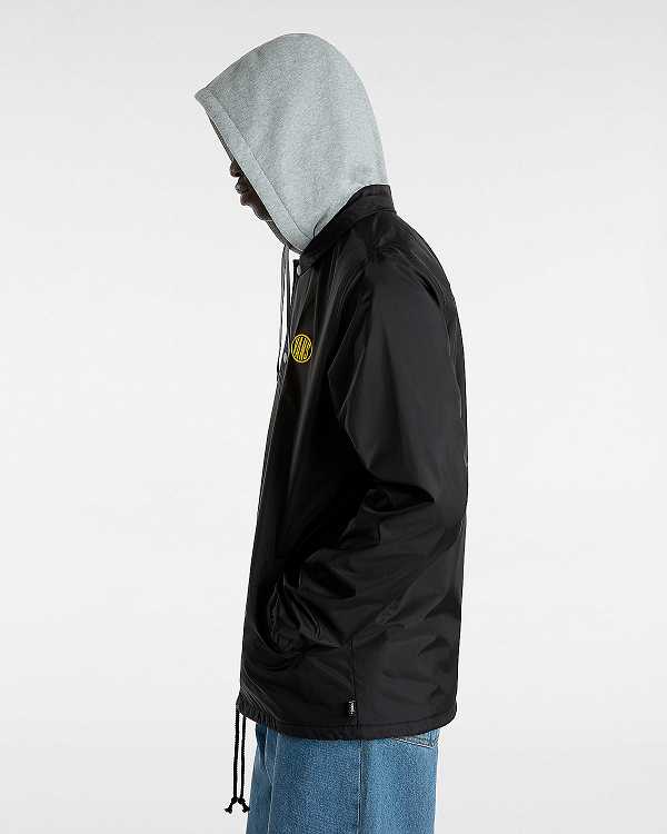 Casaco Vans Riley II Coach Masculino Pretas | VN4725031