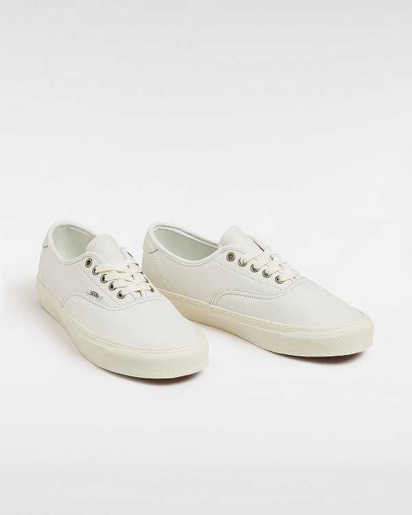 Leather Shoes Vans Authentic Lux Masculino Branco | VN0378649