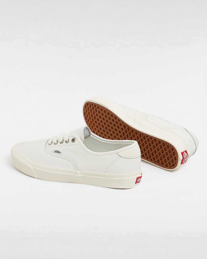 Leather Shoes Vans Authentic Lux Masculino Branco | VN0378649
