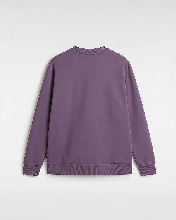 Moletom Vans Classic V Boyfriend Fit Crew Feminino Roxo | VN5021348