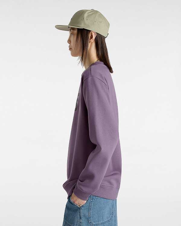 Moletom Vans Classic V Boyfriend Fit Crew Feminino Roxo | VN5021348