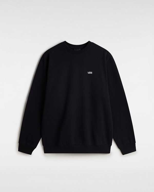 Moletom Vans Left Chest Embroidered Logo Masculino Pretas | VN3986254