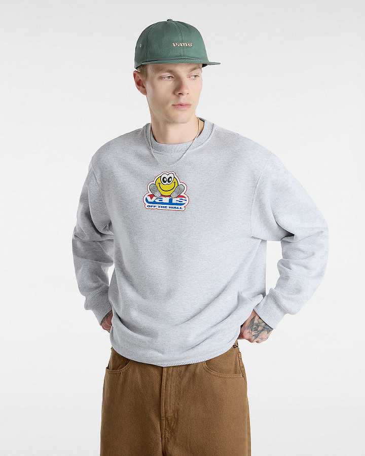 Moletom Vans Soles Loose Crew Masculino Cinzentas | VN2459310
