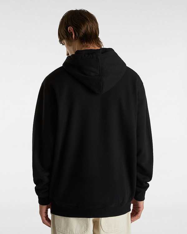 Moletom com Capuz Vans Hi Stretch Masculino Pretas | VN8521706