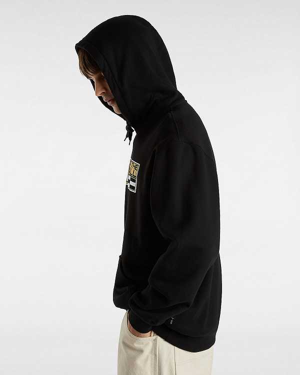 Moletom com Capuz Vans Hi Stretch Masculino Pretas | VN8521706
