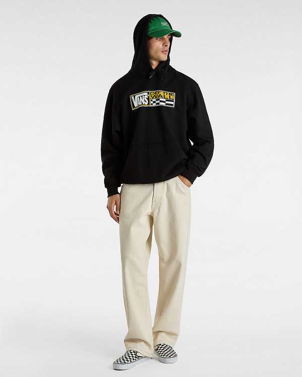 Moletom com Capuz Vans Hi Stretch Masculino Pretas | VN8521706