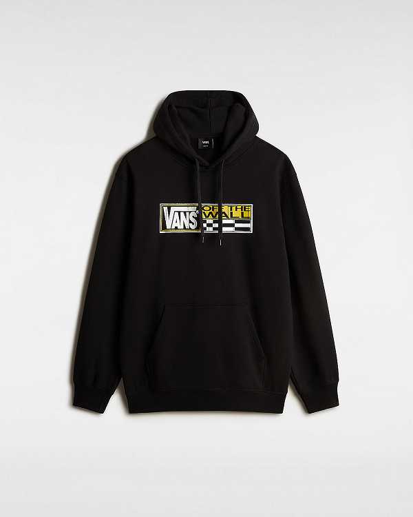Moletom com Capuz Vans Hi Stretch Masculino Pretas | VN8521706