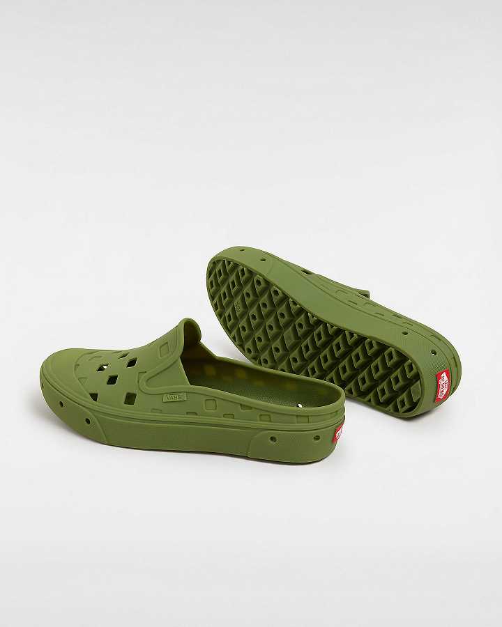 Mules Vans MTE Slip-On TRK Masculino Verdes | VN9413560