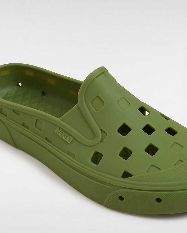Mules Vans MTE Slip-On TRK Masculino Verdes | VN9413560