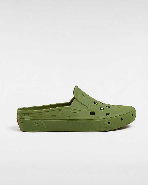Mules Vans MTE Slip-On TRK Masculino Verdes | VN9413560
