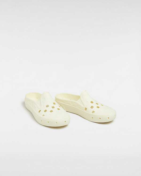 Mules Vans Slip-On TRK Feminino Branco | VN5043296