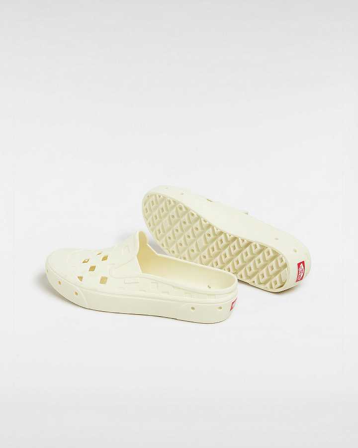 Mules Vans Slip-On TRK Feminino Branco | VN5043296