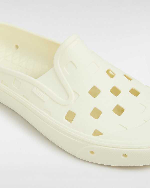 Mules Vans Slip-On TRK Feminino Branco | VN5043296