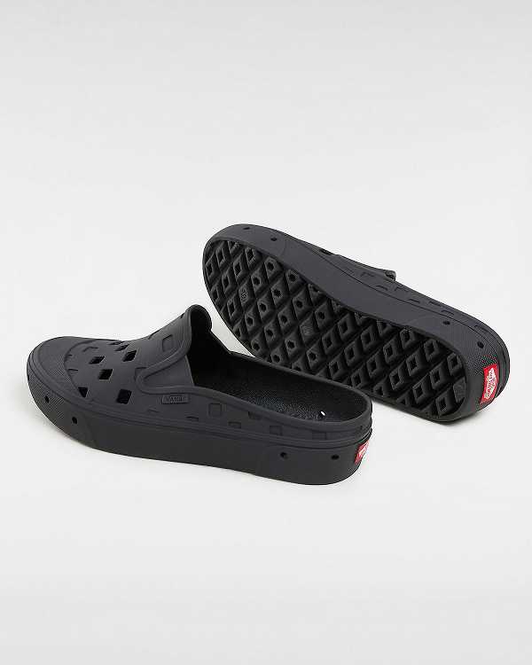 Mules Vans Slip-On TRK MTE Feminino Pretas | VN2649853
