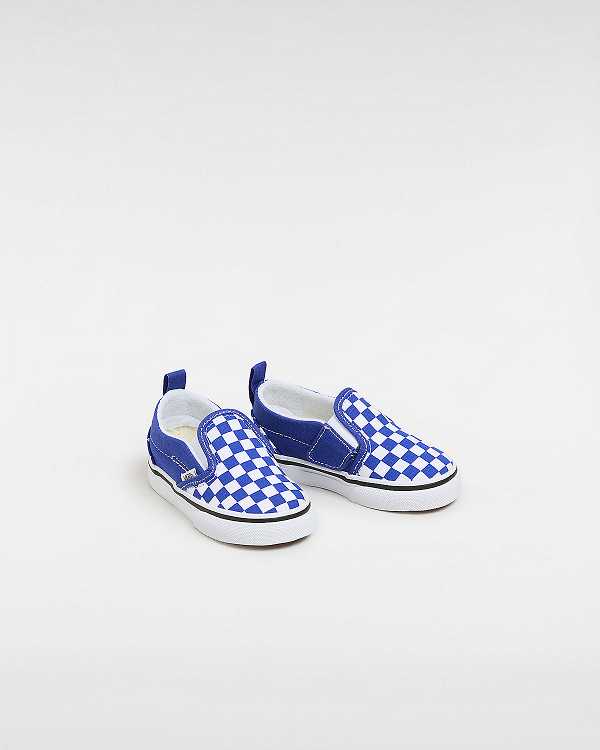 Sapatos Slip On Vans Hook and loop (1-4 Years) Criança Azuis | VN5978012