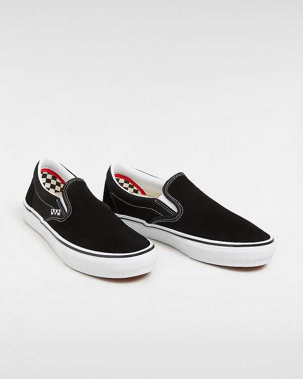 Sapatos Slip On Vans Skate Feminino Pretas | VN8436102