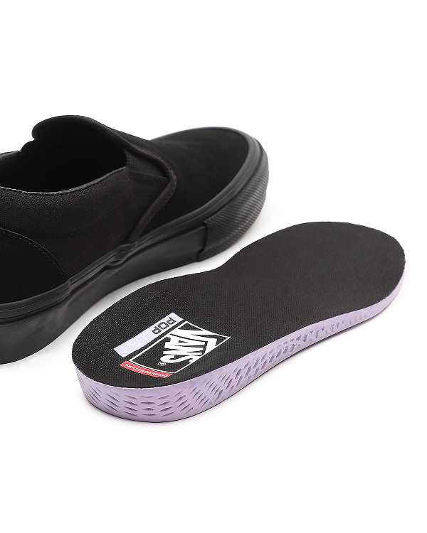 Sapatos Slip On Vans Skate Masculino Pretas | VN4593821