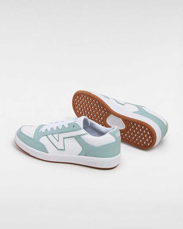 Sapatos Tenis Vans Lowland Leather ComfyCush Feminino Azuis | VN4390621