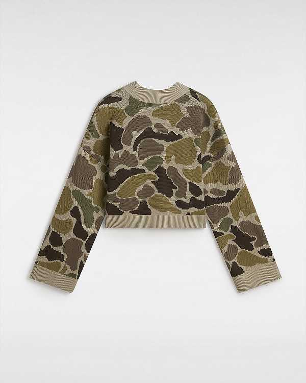 Suéter Vans Cammile Camo Feminino Marrom | VN4610359