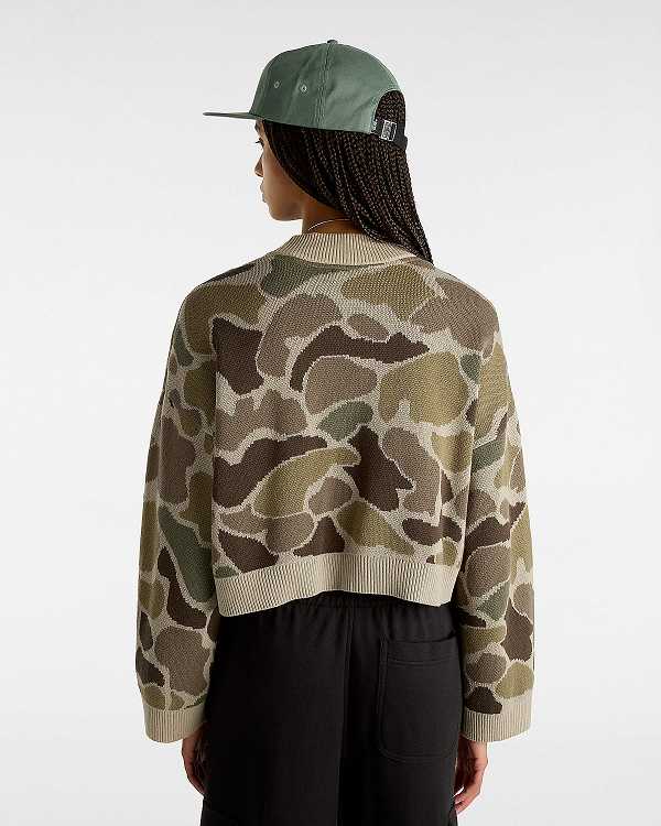 Suéter Vans Cammile Camo Feminino Marrom | VN4610359