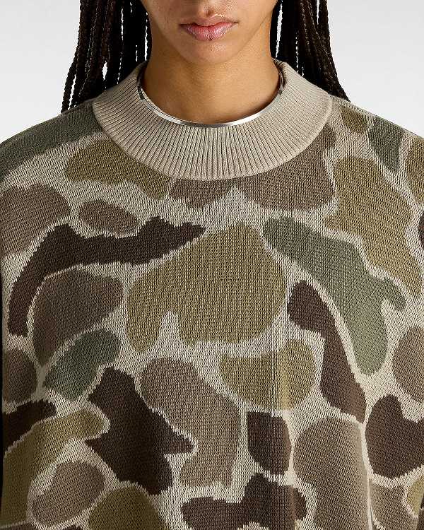 Suéter Vans Cammile Camo Feminino Marrom | VN4610359