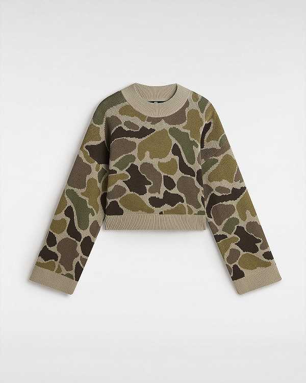 Suéter Vans Cammile Camo Feminino Marrom | VN4610359