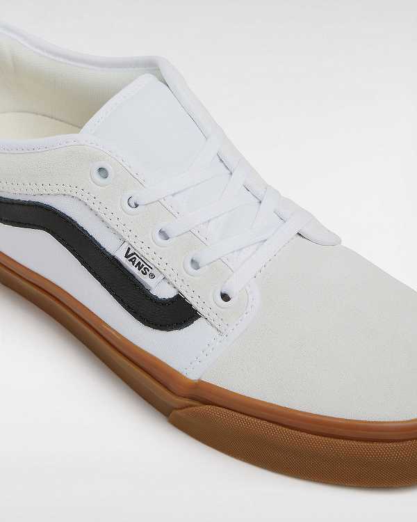 Tenis Skate Vans Chukka Low Sidestripe Masculino Branco | VN4190725
