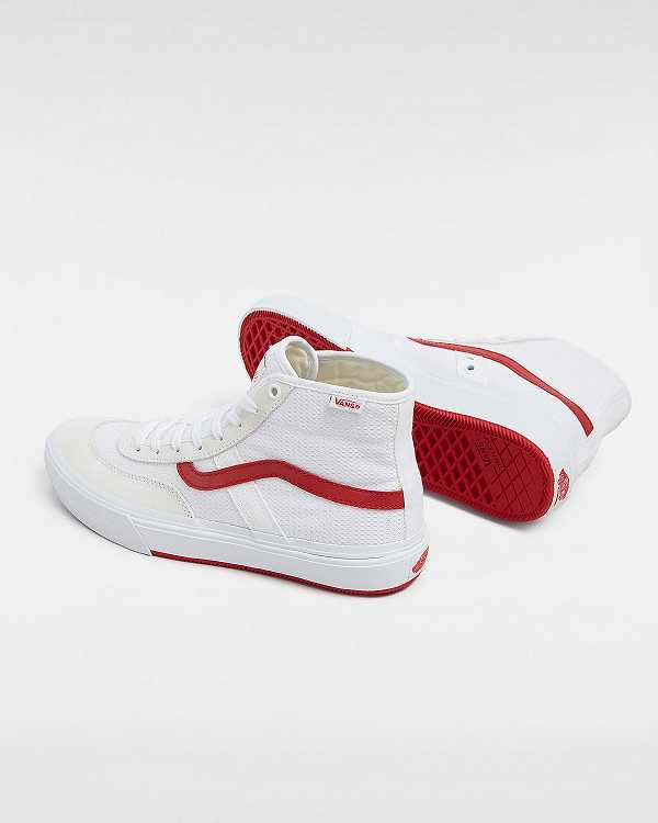 Tenis Skate Vans Crockett High Masculino Branco Bege | VN4370681