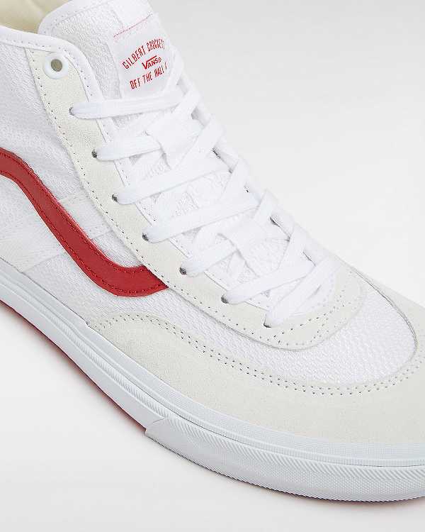 Tenis Skate Vans Crockett High Masculino Branco Bege | VN4370681