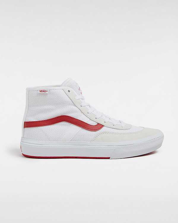 Tenis Skate Vans Crockett High Masculino Branco Bege | VN4370681
