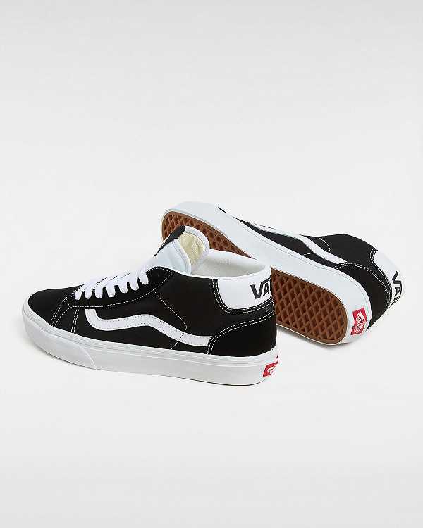 Tenis Vans Mid Skool 37 Feminino Pretas | VN3856407