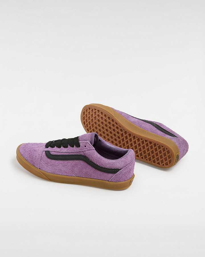 Tenis Vans Old Skool Lowpro Hairy Suede Masculino Roxo | VN5689712