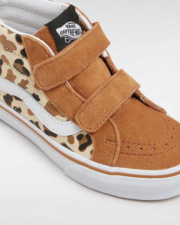 Tenis Vans Sk8-Mid Reissue Hook and Loop (4-8 years) Criança Marrom | VN6847521