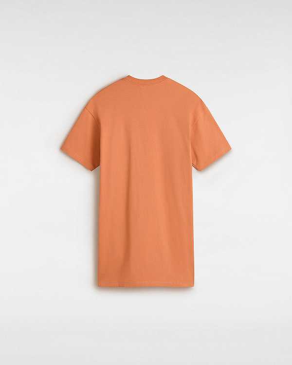 Vestido Vans Center Vee Tee Feminino Laranja | VN0639714